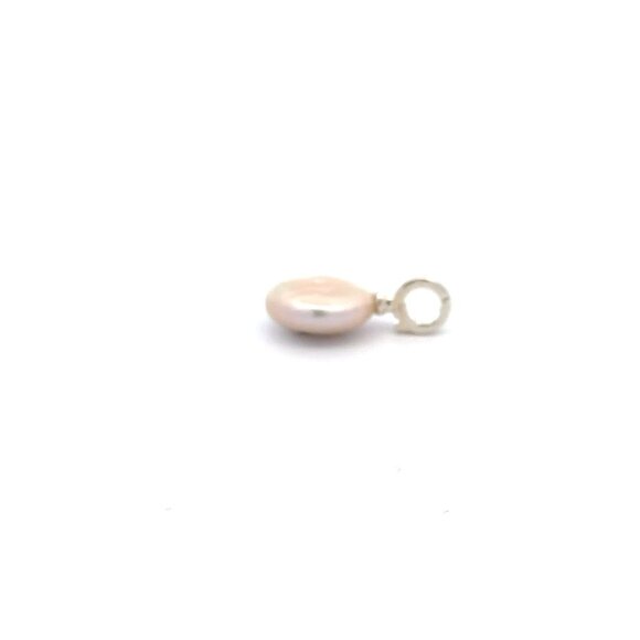 925 Sterling Silver Charm Freshwater Pearl Pendant Charm - Picture 3 of 12